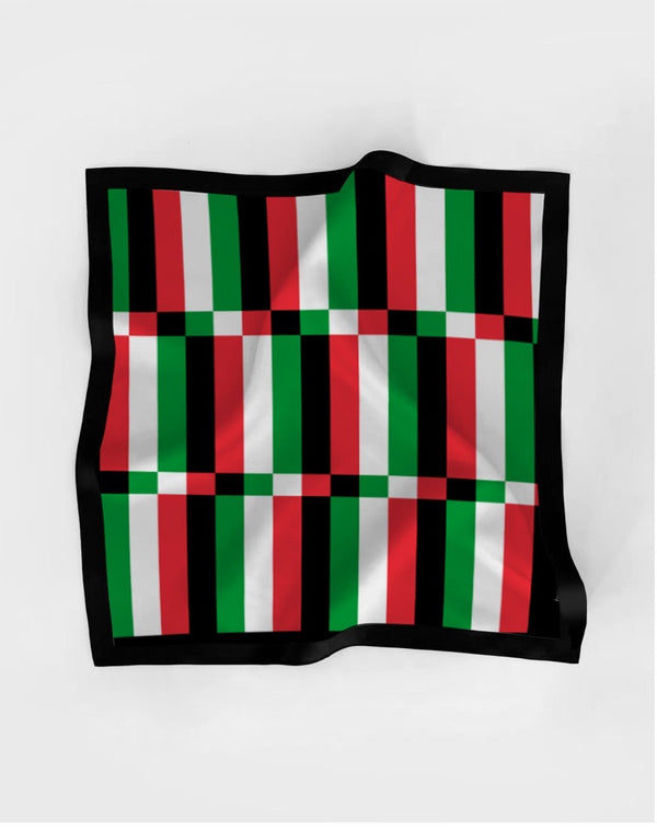 Free Palestine: Printed Square Scarf. Artwork By Kinda Ghannoum